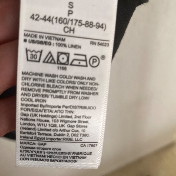 NWT GAP Linen Popover Tank S - Picture 4 of 5